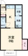 スリーゼハイツ乙津Bの間取り画像