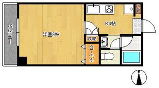 エミナンス扇町の間取り画像