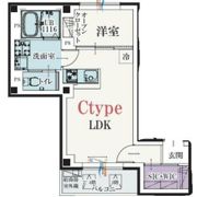 b’CASA 調布 SOUTH COURTの間取り画像
