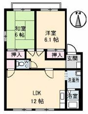 フレグランス円座 D棟の間取り画像