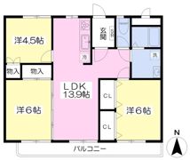 エクセレンス土居田の間取り画像