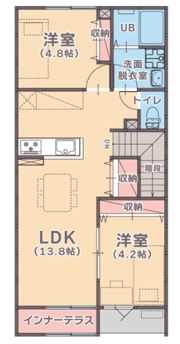 ネスト吉成の間取り画像