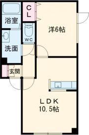 プリンセスアパートの間取り画像