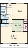 メゾンボヌールの間取り画像