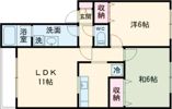 メゾンドゥアヴェニューBの間取り画像