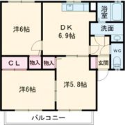 リバーサイド諸富の間取り画像