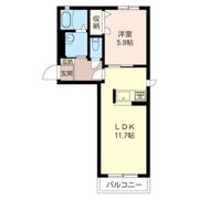 トップグリーンヒルズAの間取り画像