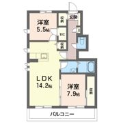 アリスティオ Bの間取り画像