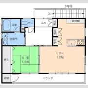 道後北代5番一戸建の間取り画像