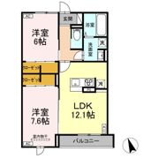 (仮称)D-ROOM荒井7丁目の間取り画像
