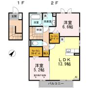 エスポワールコートの間取り画像