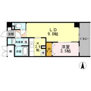 アンジュ高天の間取り画像