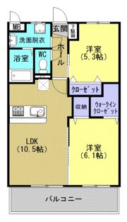 ルーム姶の間取り画像