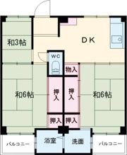 ビレッジハウス宮の前1号棟の間取り画像