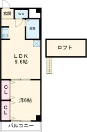 ハイライフ花中の間取り画像