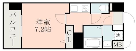 レクシア フラッツ水前寺の間取り画像