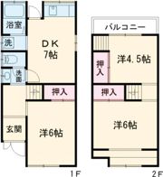 加古川町中津戸建の間取り画像