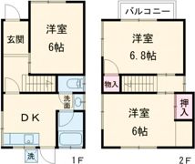 加古川町河原戸建の間取り画像