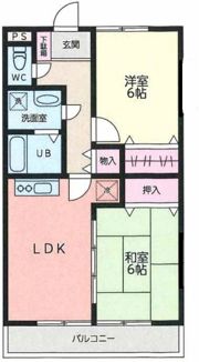 リバーサイド上溝の間取り画像