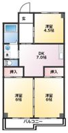 第3山崎マンションの間取り画像