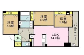 アパタワーズ神戸三宮の間取り画像