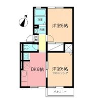 コーポ・アムールの間取り画像