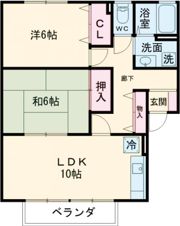 グランドール開成D棟の間取り画像