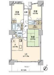 パークシティ大宮セントラルタワーの間取り画像
