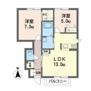 ランドマーク戸ノ内 Eの間取り画像