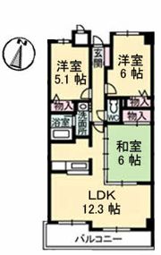 グランドメゾン翠町の間取り画像