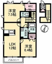 ルミエール波多見の間取り画像