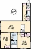 シャーメゾン栗の木の間取り画像