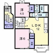 ヴィラージュみむろC棟の間取り画像
