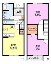 メリープラッツ平成町Ⅳ棟の間取り画像