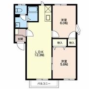 ジュネス砥川の間取り画像