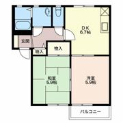 フォーレス長土呂 Aの間取り画像