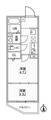 ｱﾙﾃｨｻﾞ葛西の間取り画像