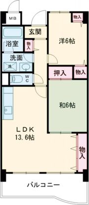 パークシャトー平野白鷺の間取り画像