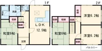 高砂市竜山1丁目戸建の間取り画像