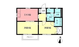 メゾンソレイユAの間取り画像