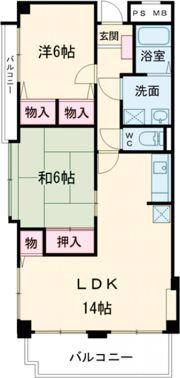 レジデンス佃の間取り画像
