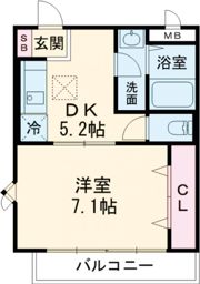 クローバーコートの間取り画像