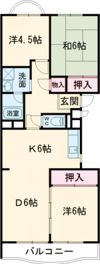 エクセルハイツ第一学園前の間取り画像