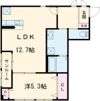 アリエス久留米東の間取り画像