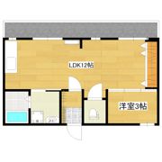 唐湊ハイツの間取り画像