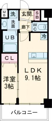 プレサンス THE KYOTO 澄華の間取り画像