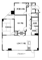 ポルトドールしかまの間取り画像