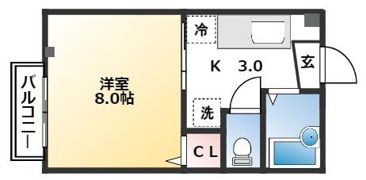 メゾン・アンヘレスの間取り画像