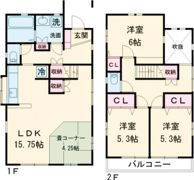 今在家戸建の間取り画像