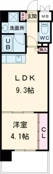 ウィングス西本町の間取り画像